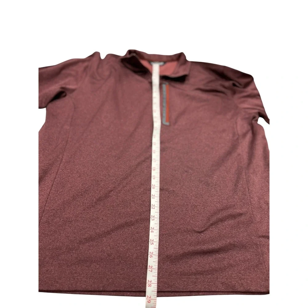 The North Face Mens XXL Pullover 1/4 Zip Long Sleeve Burgundy‎ Active Top